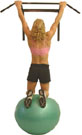 use a suitable sized swiss ball