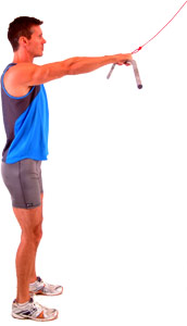 aim to keep the tension on the cable throughout