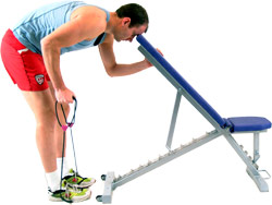 aim to keep tension on the band throughout