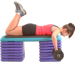 aim to keep the weight off the floor throughout the movement