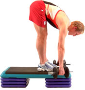 aim to keep your legs straight throughout the movement