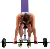 keep your hands shoulder width apart - palms facing forward