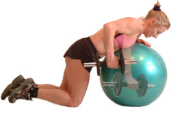 start with your arm straight