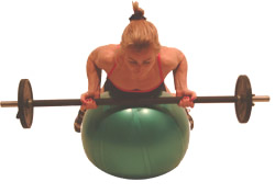 aim to squeeze your shoulder blades together