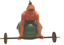 keep your palms facing away from the ball