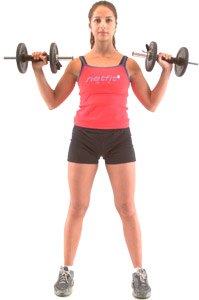 try and keep your elbows tucked into your side