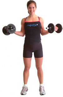 keep elbows tucked into your sides