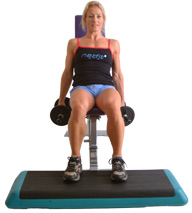 keep feet and back flat