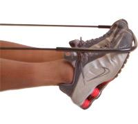 smoothly push feet away