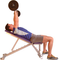lift the bar directly up above you