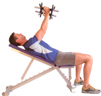 extend your arms up and out - inline with your chest