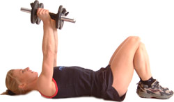 keep your back and head on the floor