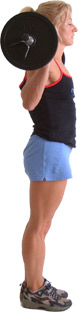 STAND TALL WITH FEET SHOULDER WIDTH APART