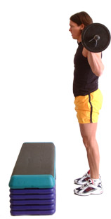 STAND CLOSE TO THE STEP BOX