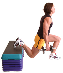 aim to lower your knee to the floor - keeping back straight