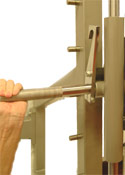 get use to the movement of the locking bolts