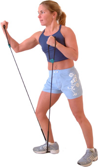 KEEP BAND UNDER FRONT FOOT