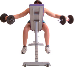 you may decide to take the weights normal or wide apart at the final phase