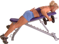 if using just one dumbbell avoid twisting