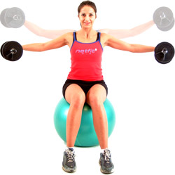 aim to make small circular movements with your arms