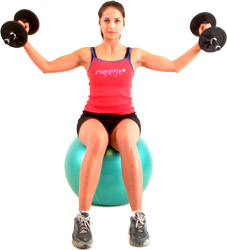 aim to keep only a slight bend in your arms