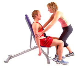 apply the resistance just above the elbow