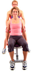 apply resistance just above the elbow