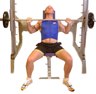 start with the bar at shoulder level