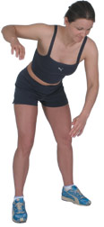 control the speed - lean slightly forward