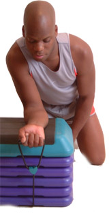 lower your wrist all the way down - keep the tension on the band