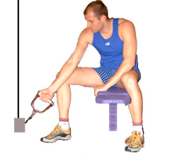 rest your forearm on your thigh