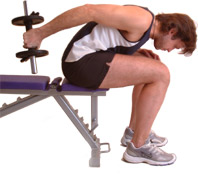 extend the arm back - keeping elbow tucked into your side