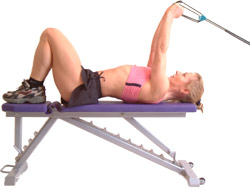 smoothly straighten your arms