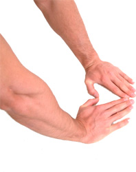 keep your thumbs and fingers in contact throughot