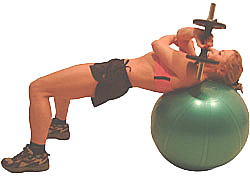 smoothly lower the weight to opposite shoulder