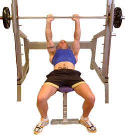 star twith your hands shoulder width apart