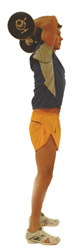 keep your elbows pointing upwards throughout